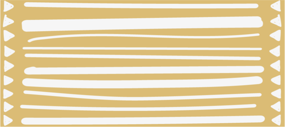 Yellow and white stripes and triangles carpet - TenStickers