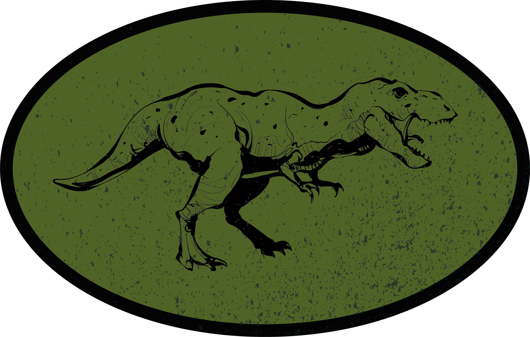 Dinosaur themed kids vinyl rug - TenStickers
