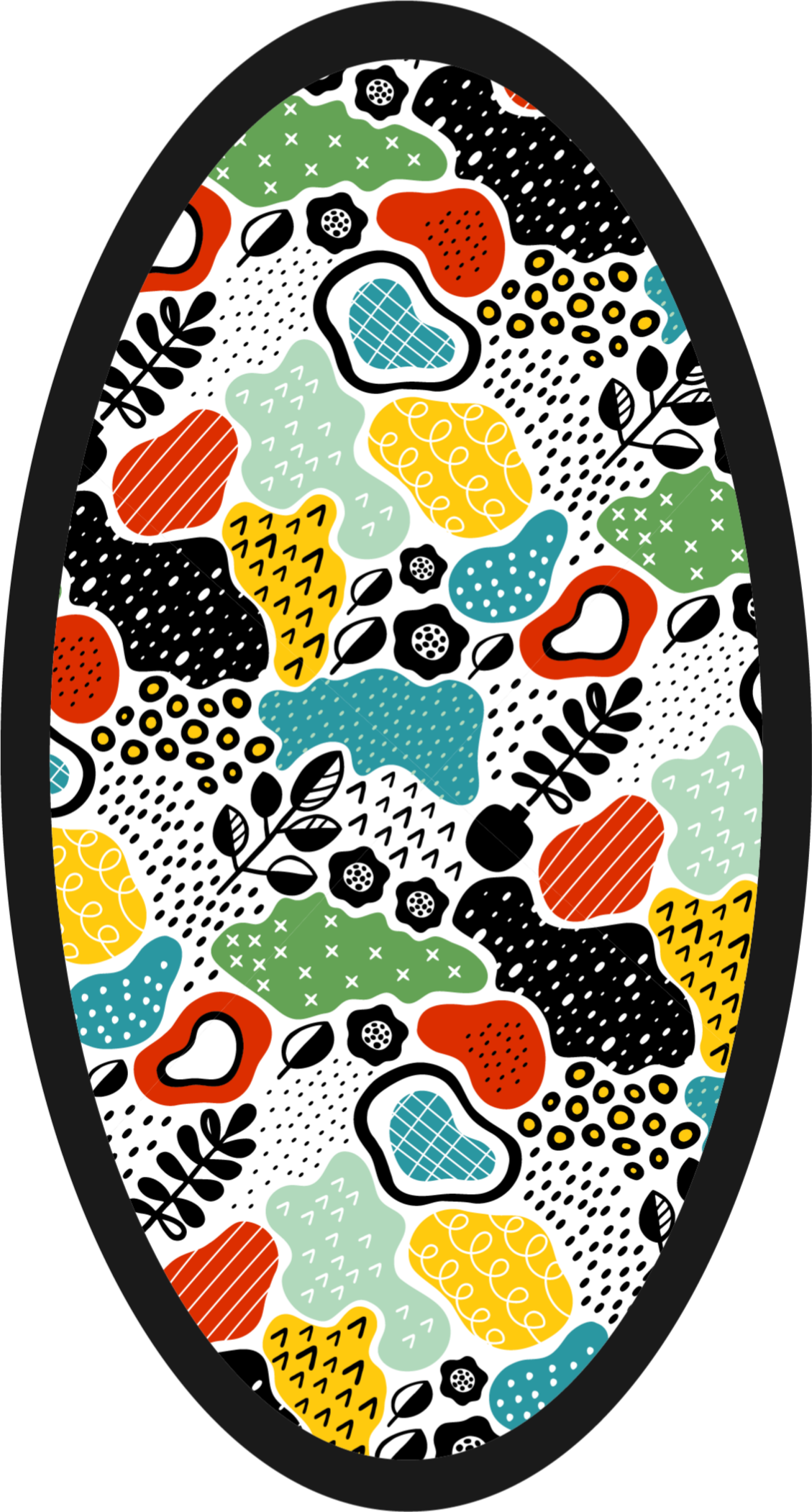 Colorfull abstract design  modern rug - TenStickers