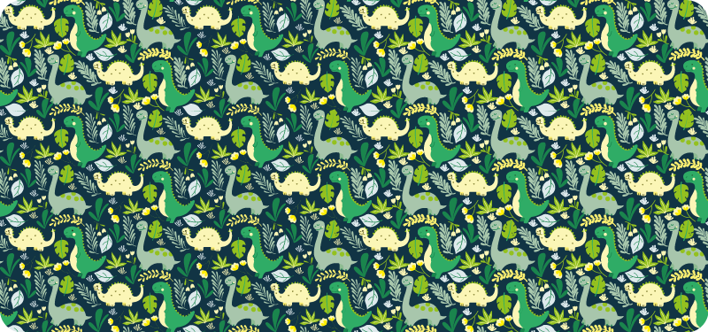 hand drawn dinosaurs on background animal rug - TenStickers