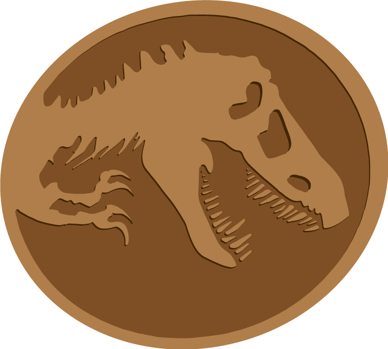 Dinosaur Skeleton vinyl rug - TenStickers