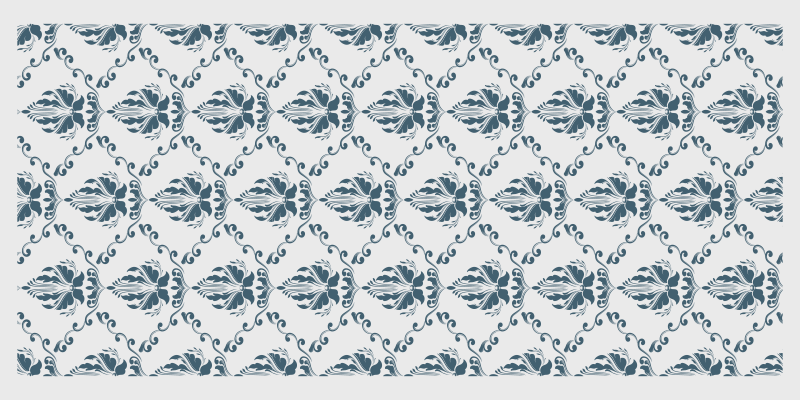 Luxury vintage floral pattern hallway runners - TenStickers