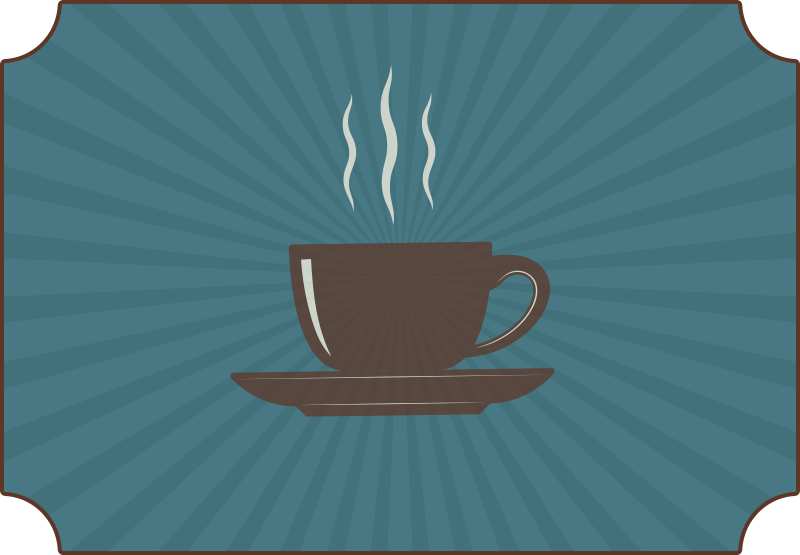 Steaming Coffee custom rug - TenStickers