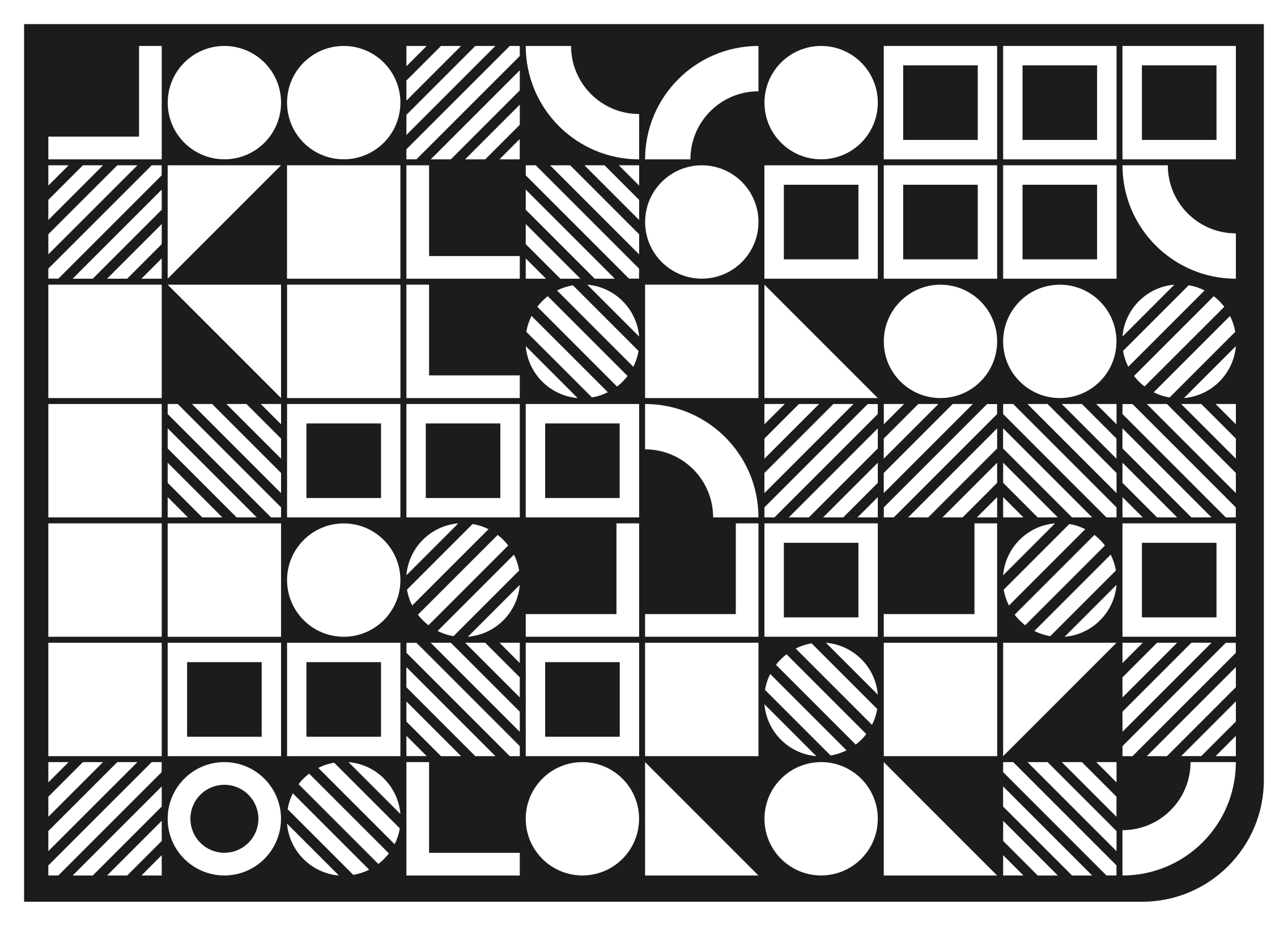 Abstract design modern rug - TenStickers