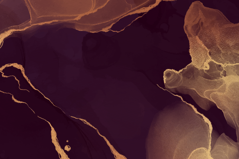 Golden abstract print Vinyl rug for home office - TenStickers