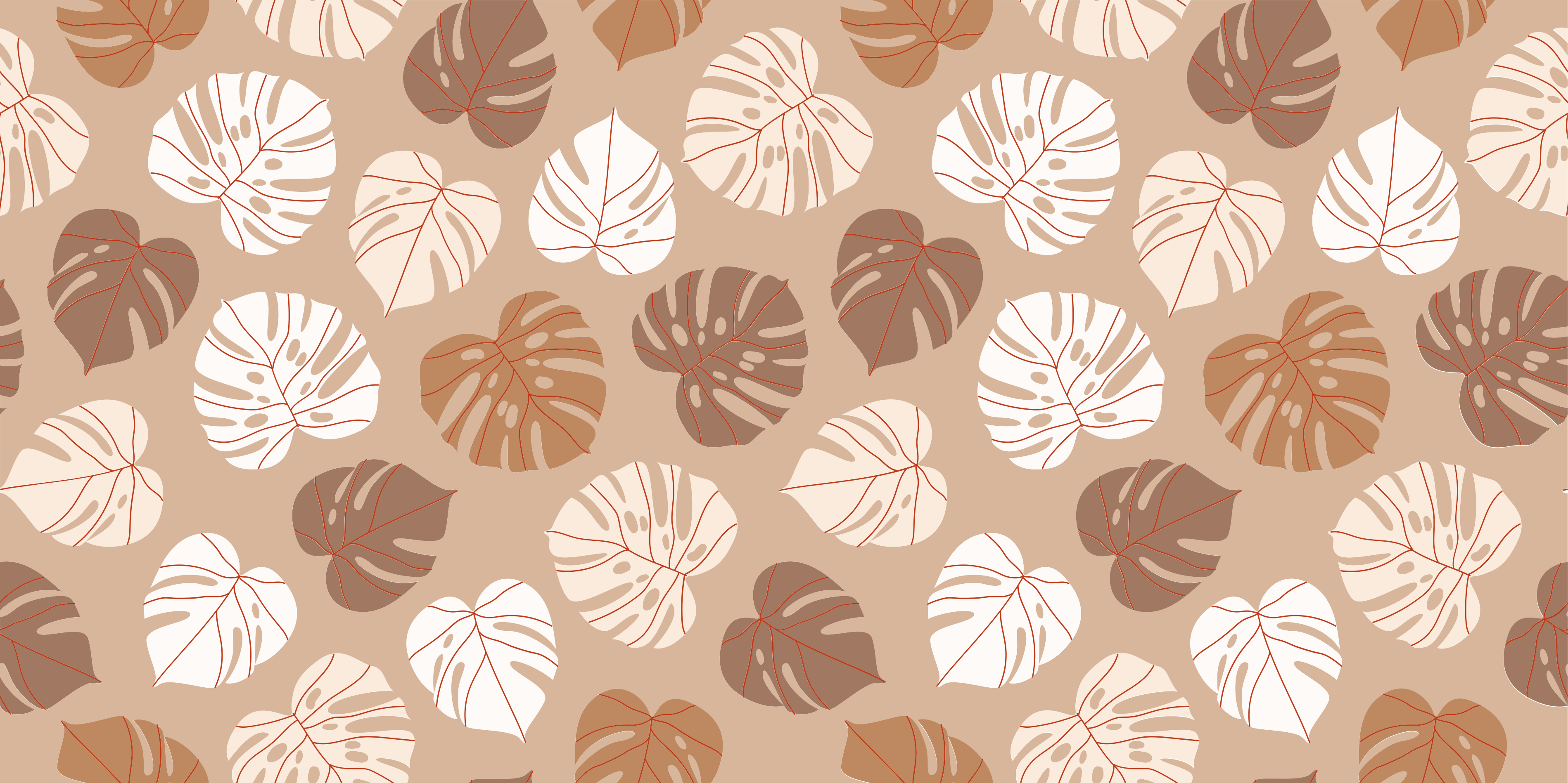 Monstera Delight floral vinyl rug - TenStickers