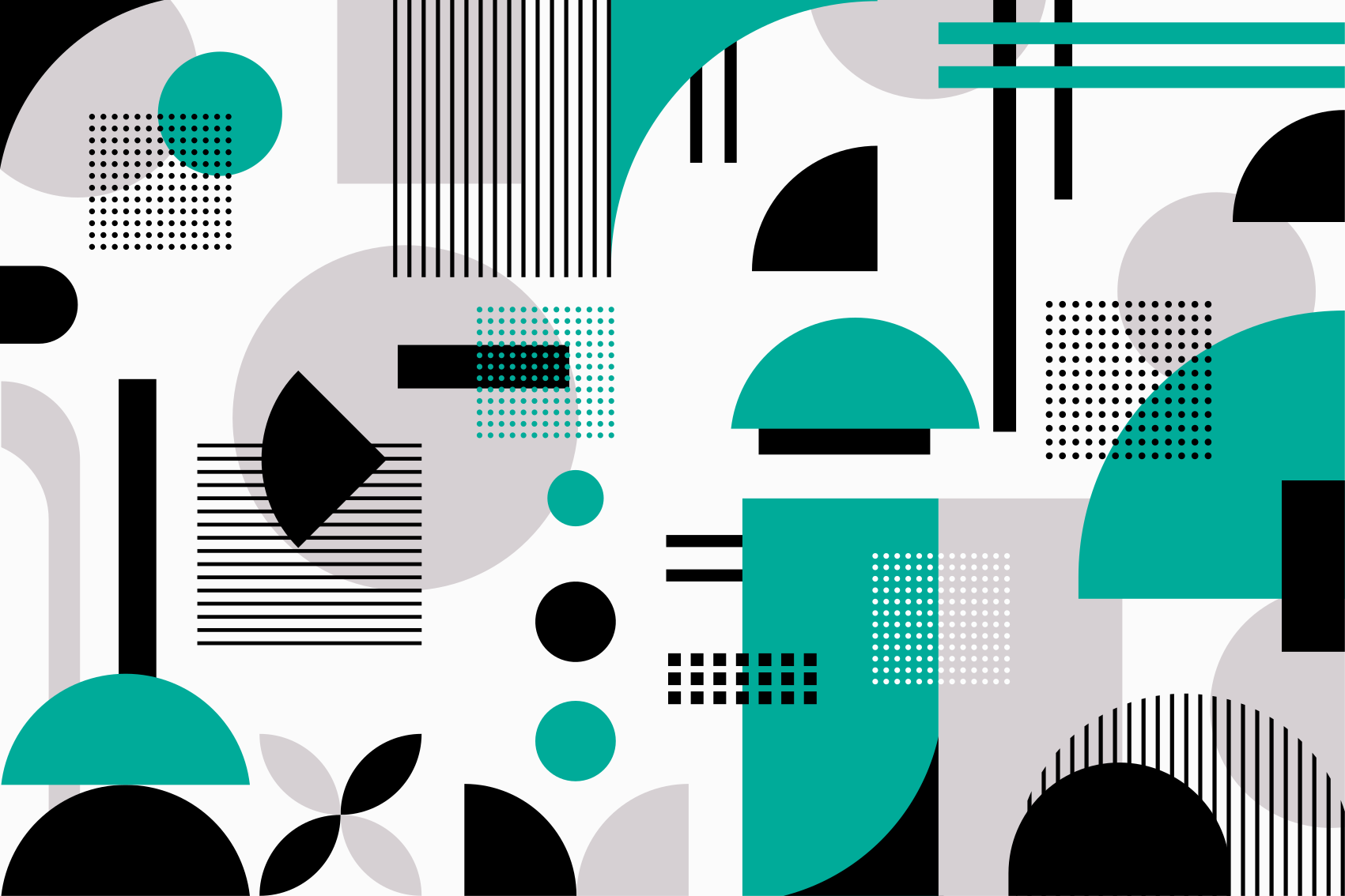 Modern Geometric shape vinyl rug - TenStickers