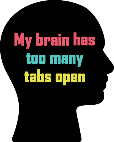 My brain has too many tabs open custom rug - TenStickers