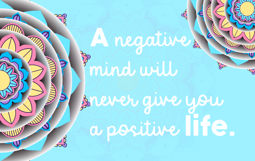 A negative mind Mandala mandala vinyl rug - TenStickers