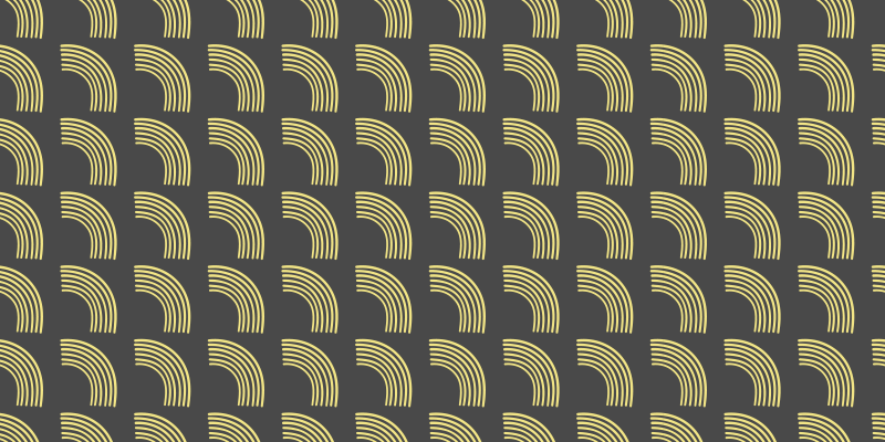 Geometric Arc Patterns striped vinyl rug - TenStickers