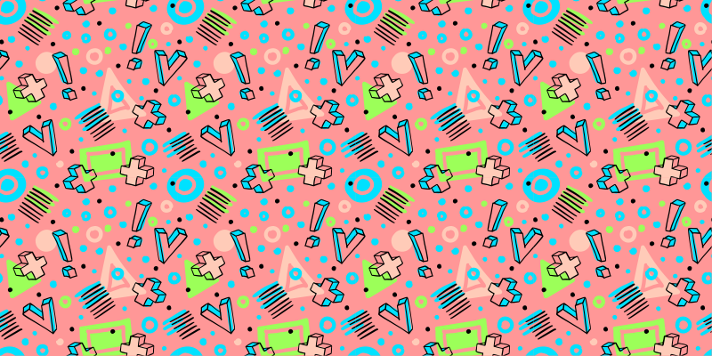 Playful Geometrics kids vinyl rug - TenStickers