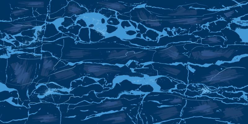 Blue marble modern vinyl rug - TenStickers