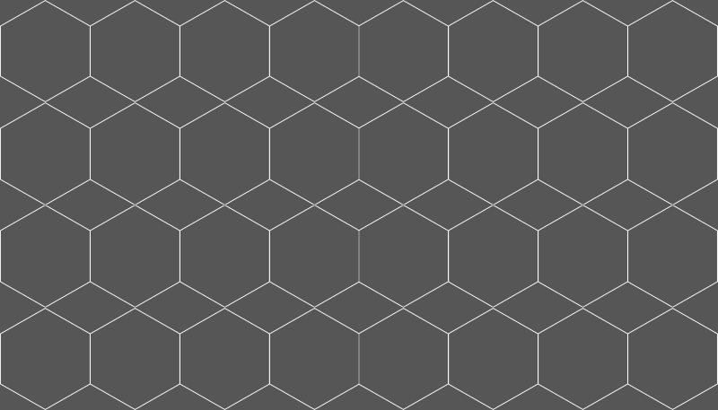 White and Grey Hexagon geometric rugs - TenStickers