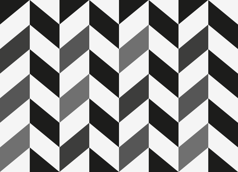 Black gray white stripes geometric rugs - TenStickers