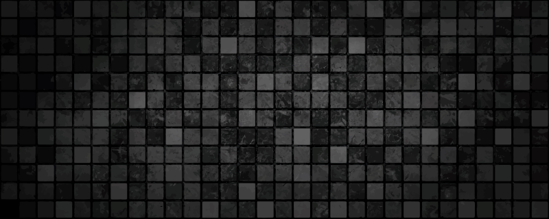 Black squares geometric rugs - TenStickers