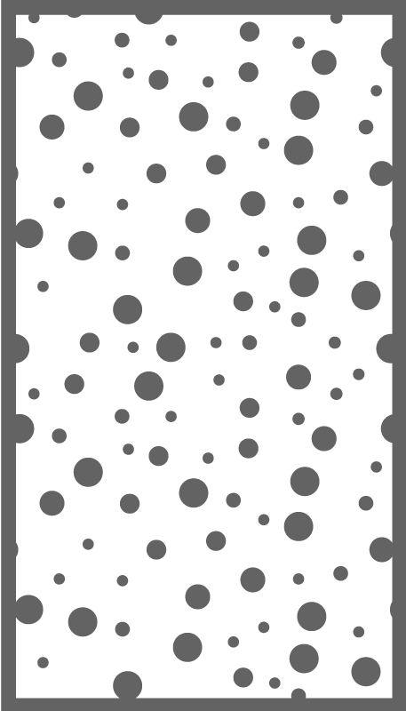 Elegant dark dots bedroom vinyl rug - TenStickers