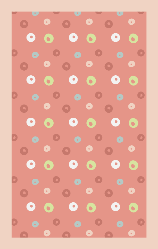 Colourful Polka Dot vinyl runner - TenStickers