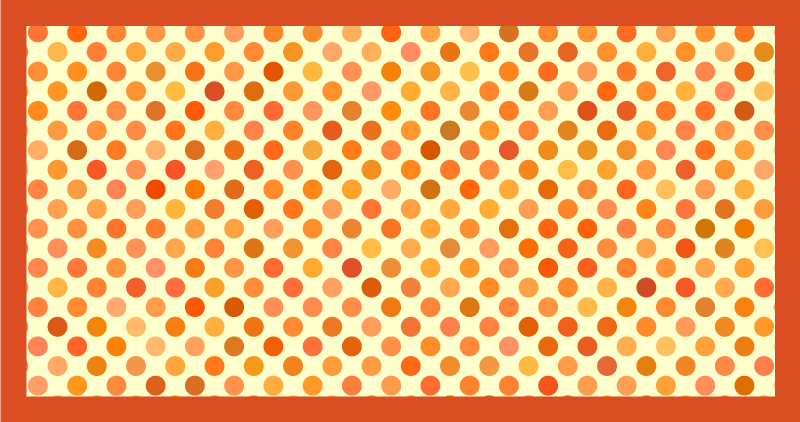 Brown polka dot geometric rugs - TenStickers