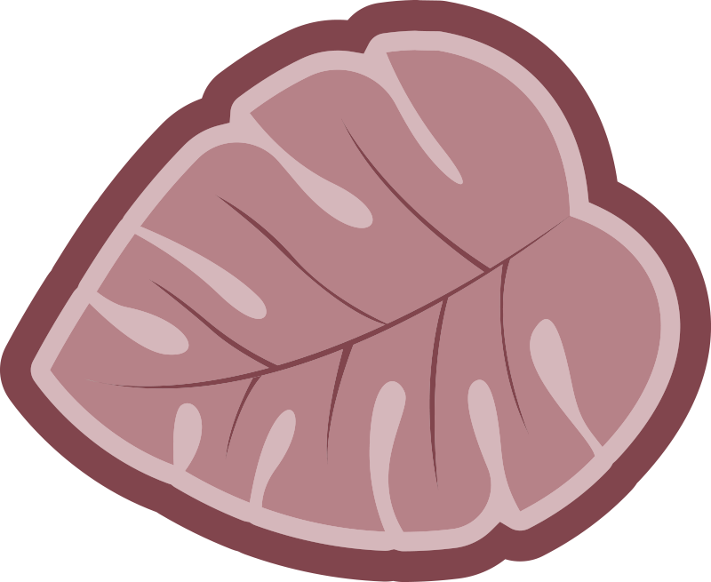 Botanical Leaf Shape floral vinyl rug - TenStickers