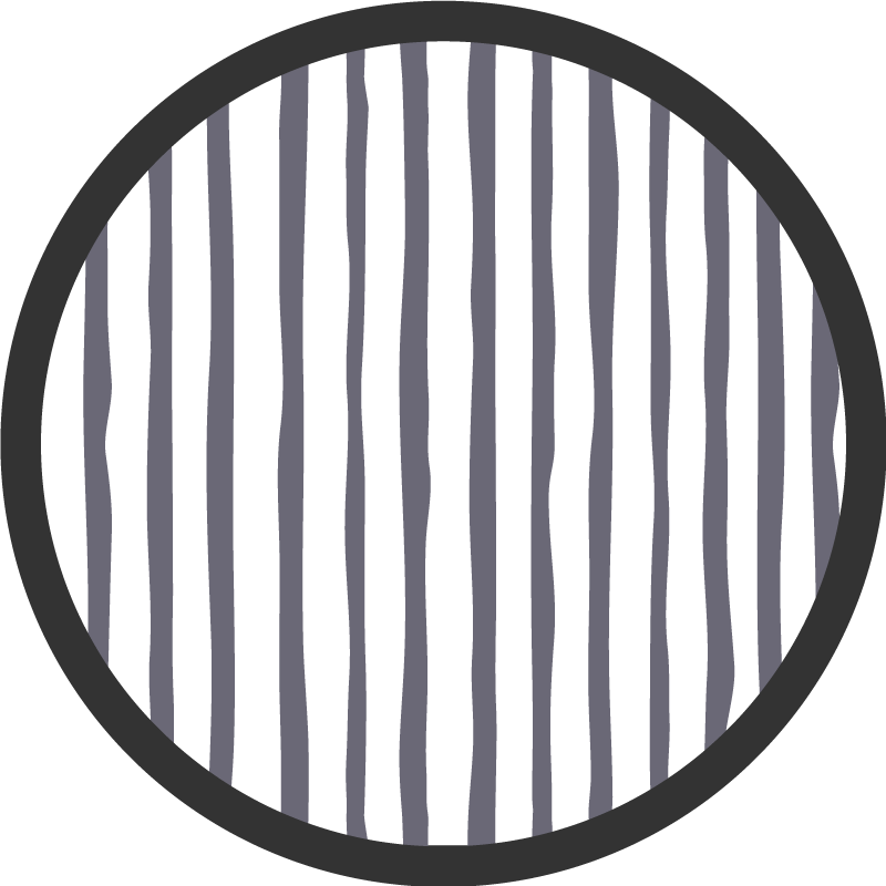 Striped Grey nordic vinyl rug - TenStickers