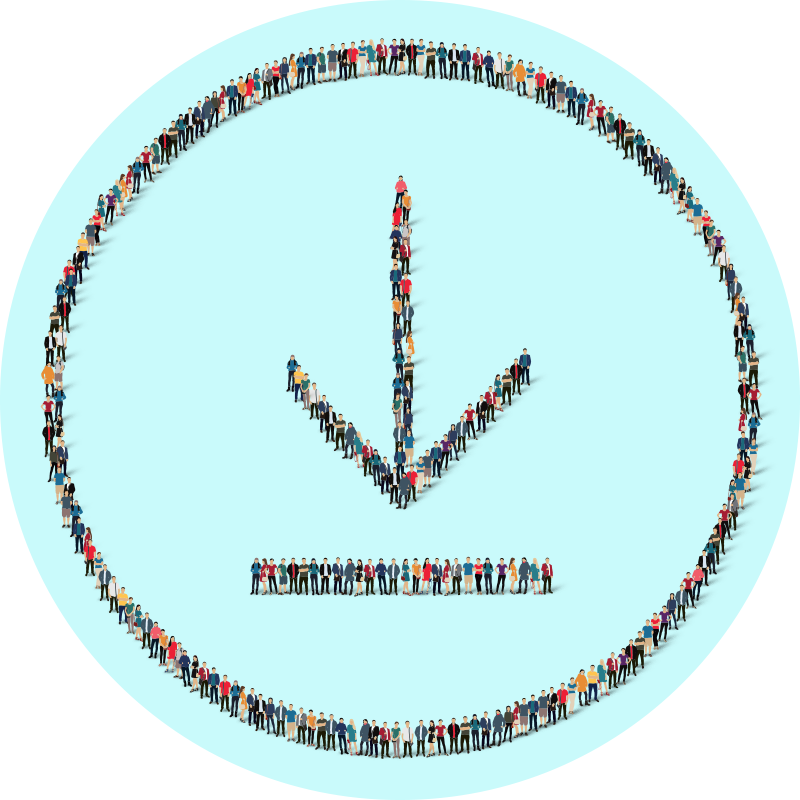 Down loading people Vinyl rug for home office - TenStickers