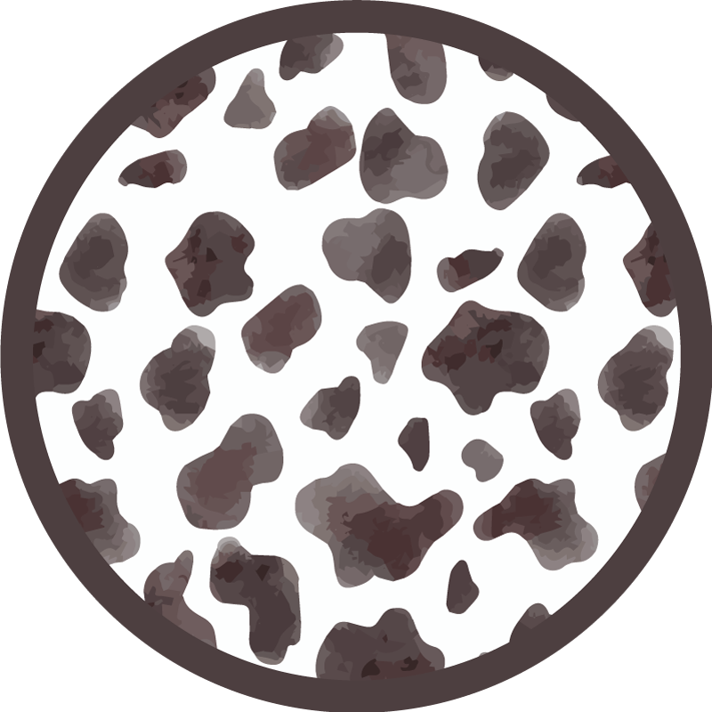 Cowhide Style animal print vinyl rug - TenStickers
