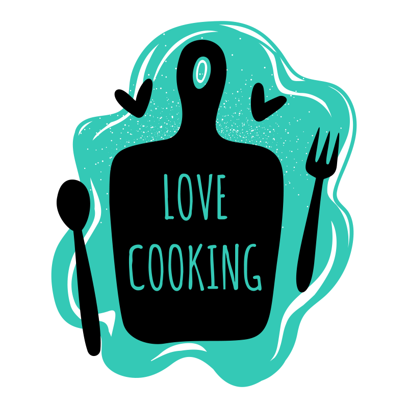 Love cooking kitchen vinyl rug - TenStickers