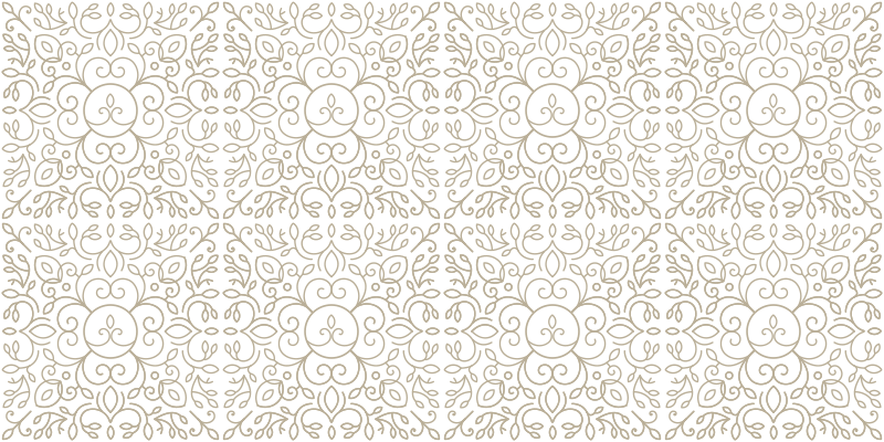 White ornamental tile carpet - TenStickers
