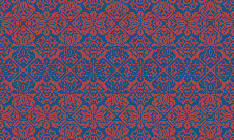 Floral vinyl rug with elegant botanical designs - TenStickers
