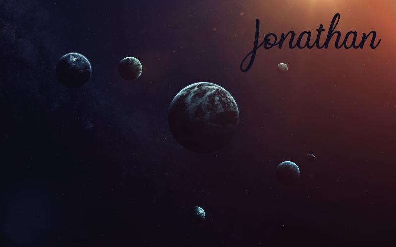 Solar system personalised mat - TenStickers