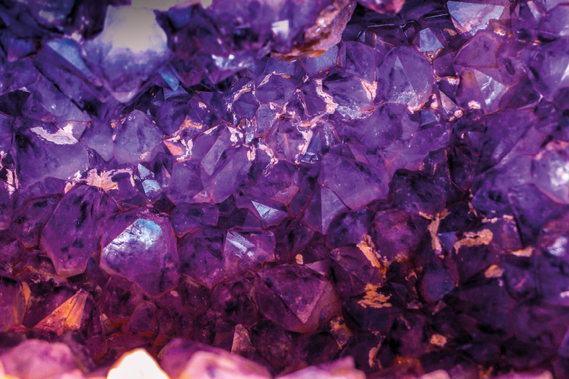 Amethyst stones stone floor tiles - TenStickers