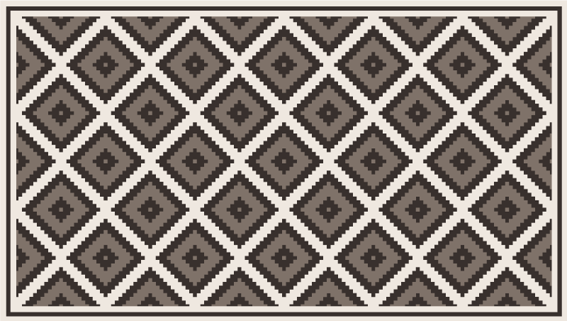 Diamond Concept geometric vinyl rug - TenStickers