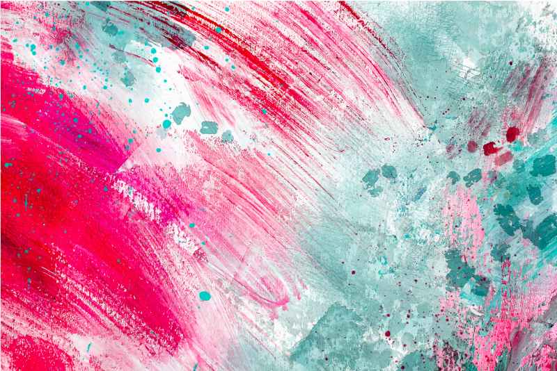 Splash of colours modern vinyl rug - TenStickers