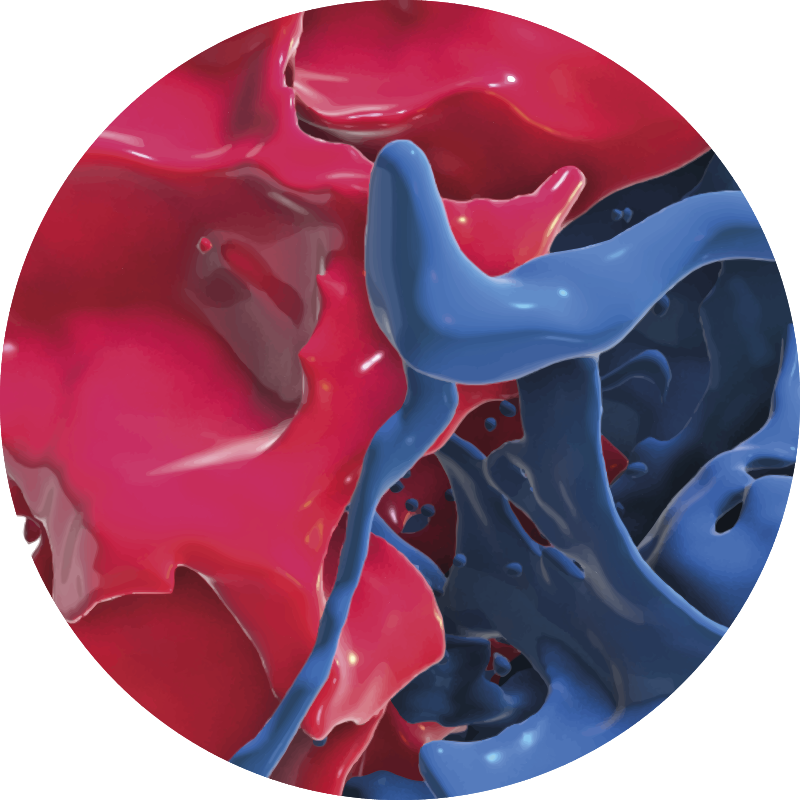 Abstract Color Stream textured vinyl rug - TenStickers