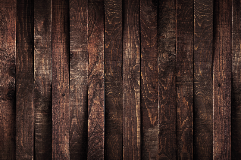 Wooden plank vintage wood effect vinyl rug - TenStickers