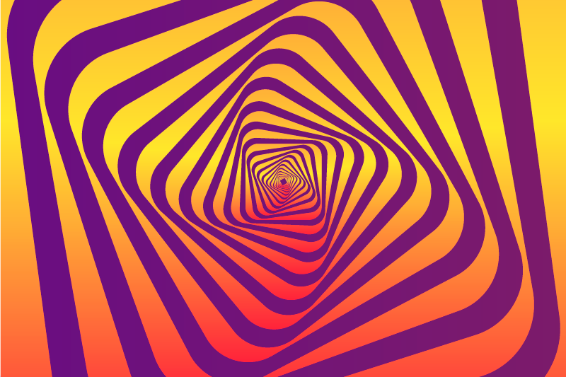 Modern art colorful vortex modern vinyl rug - TenStickers