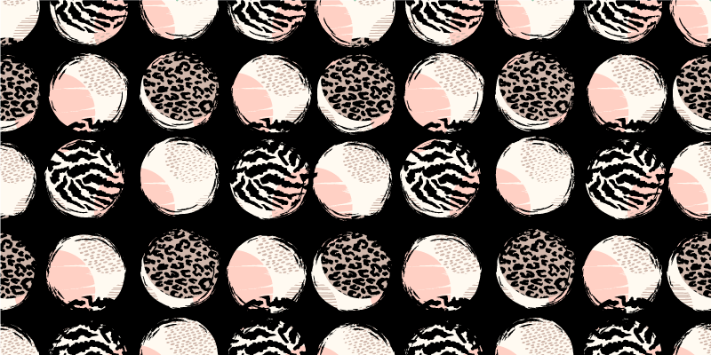 Abstract geometric leopard pattern animal rug - TenStickers