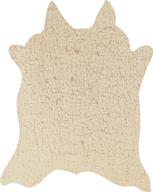 Beige cow animal print vinyl rug - TenStickers