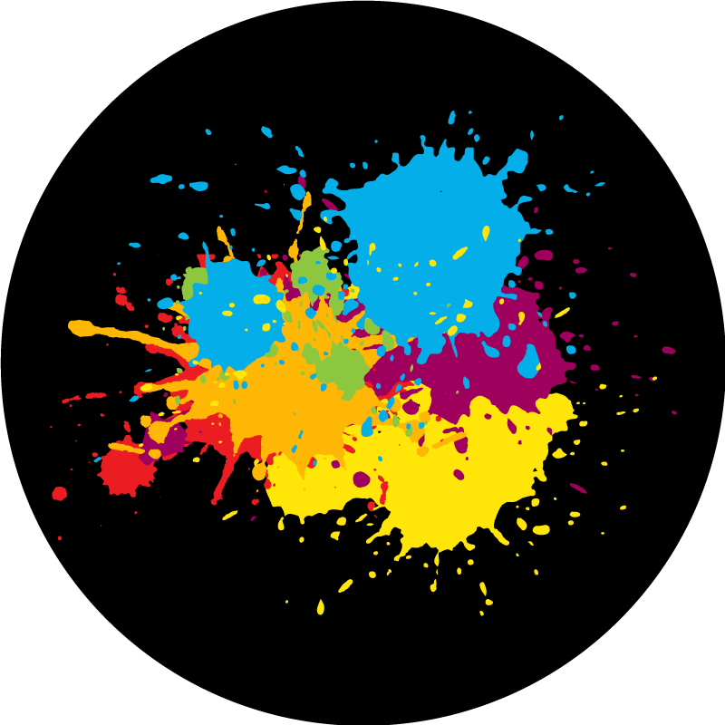 Artistic explosion teen vinyl rug - TenStickers