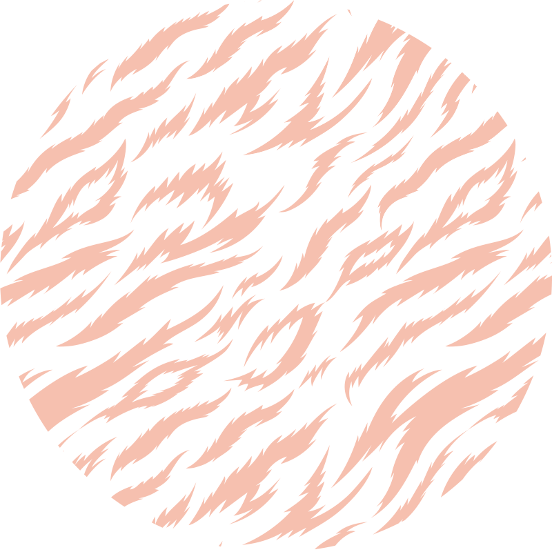 Pink animal print animal print vinyl rug - TenStickers