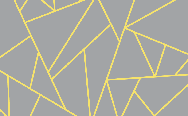 Pantone triangles two geometric rugs - TenStickers