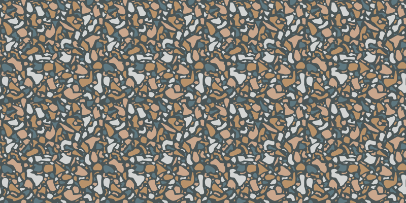 Brown and blue terrazzo texture carpet - TenStickers