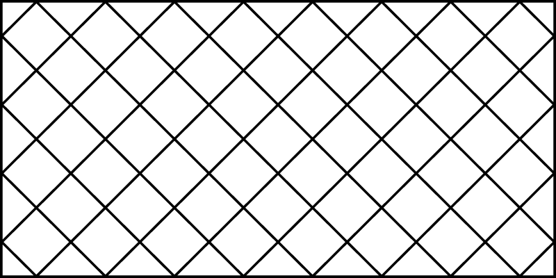 Black and white squares nordic vinyl rug - TenStickers
