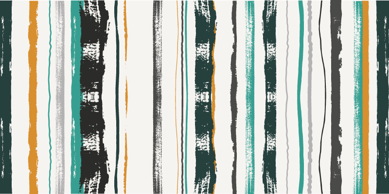 Striking Linear Motif striped vinyl rug - TenStickers