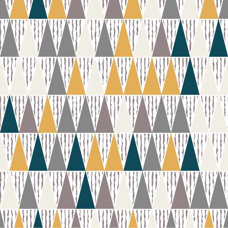 Triangular Hue Segments geometric vinyl rug - TenStickers