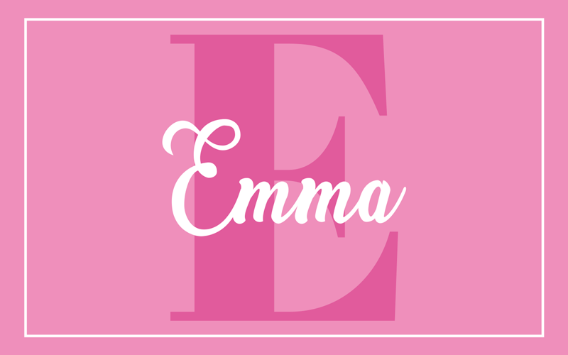 Pink design with initial kids vinyl rug - TenStickers