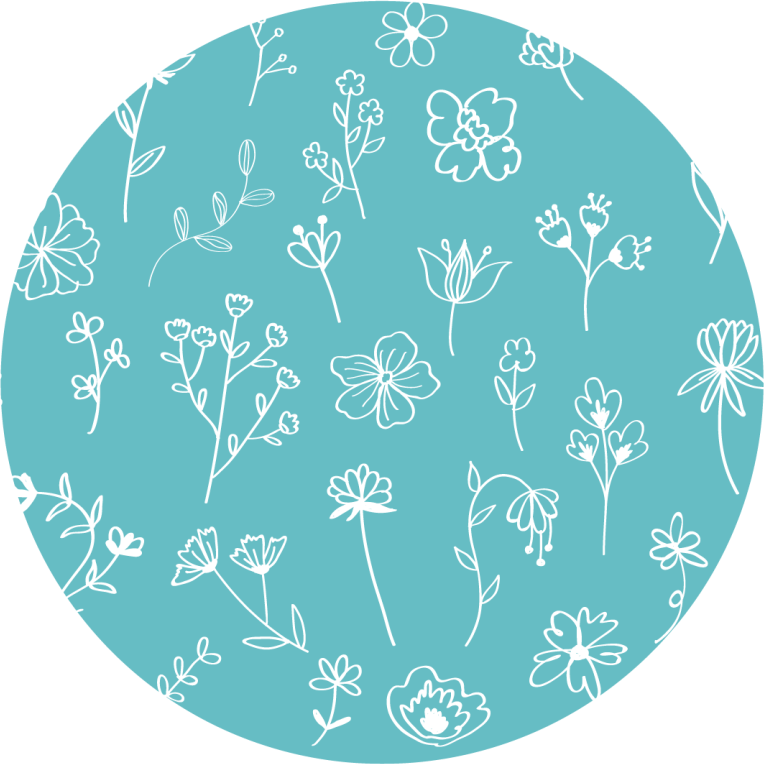 Elegant illustrations floral vinyl rug - TenStickers