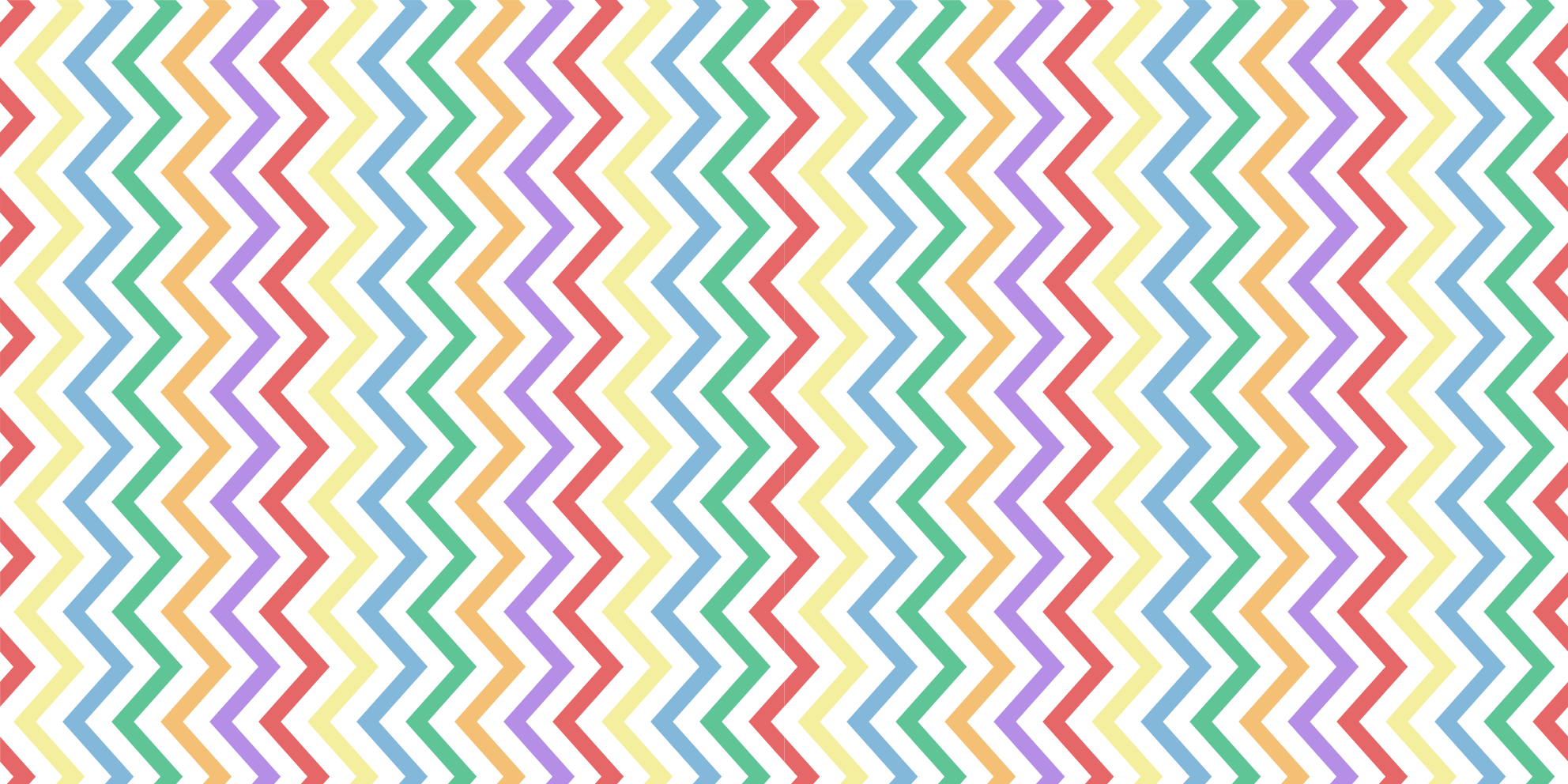 Vibrant Zigzag Motif geometric vinyl rug - TenStickers