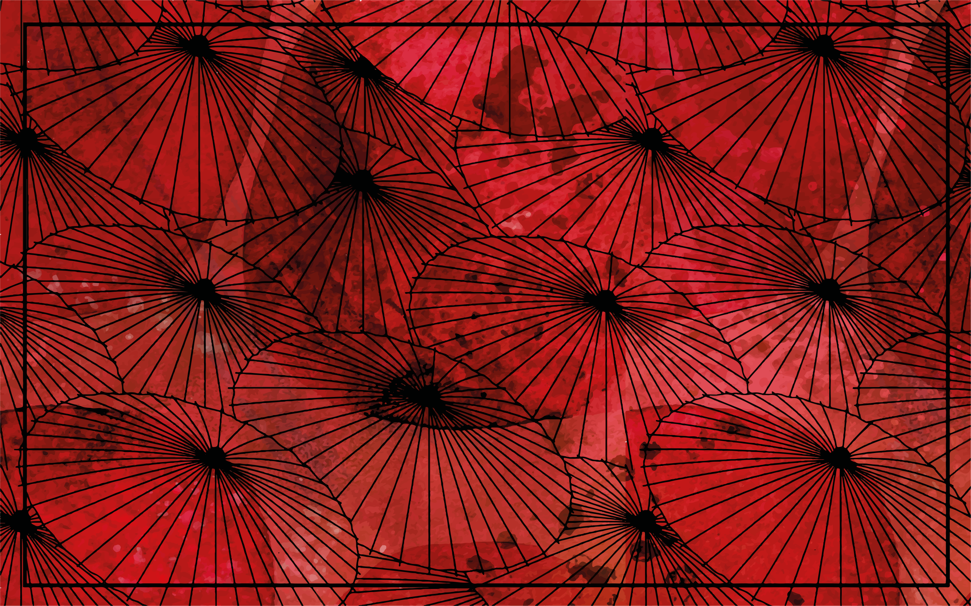 PATTERNED RED TEXTURE textured vinyl rug - TenStickers