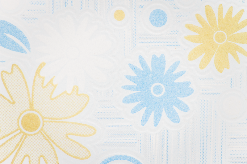 Floral elements floral vinyl rug - TenStickers